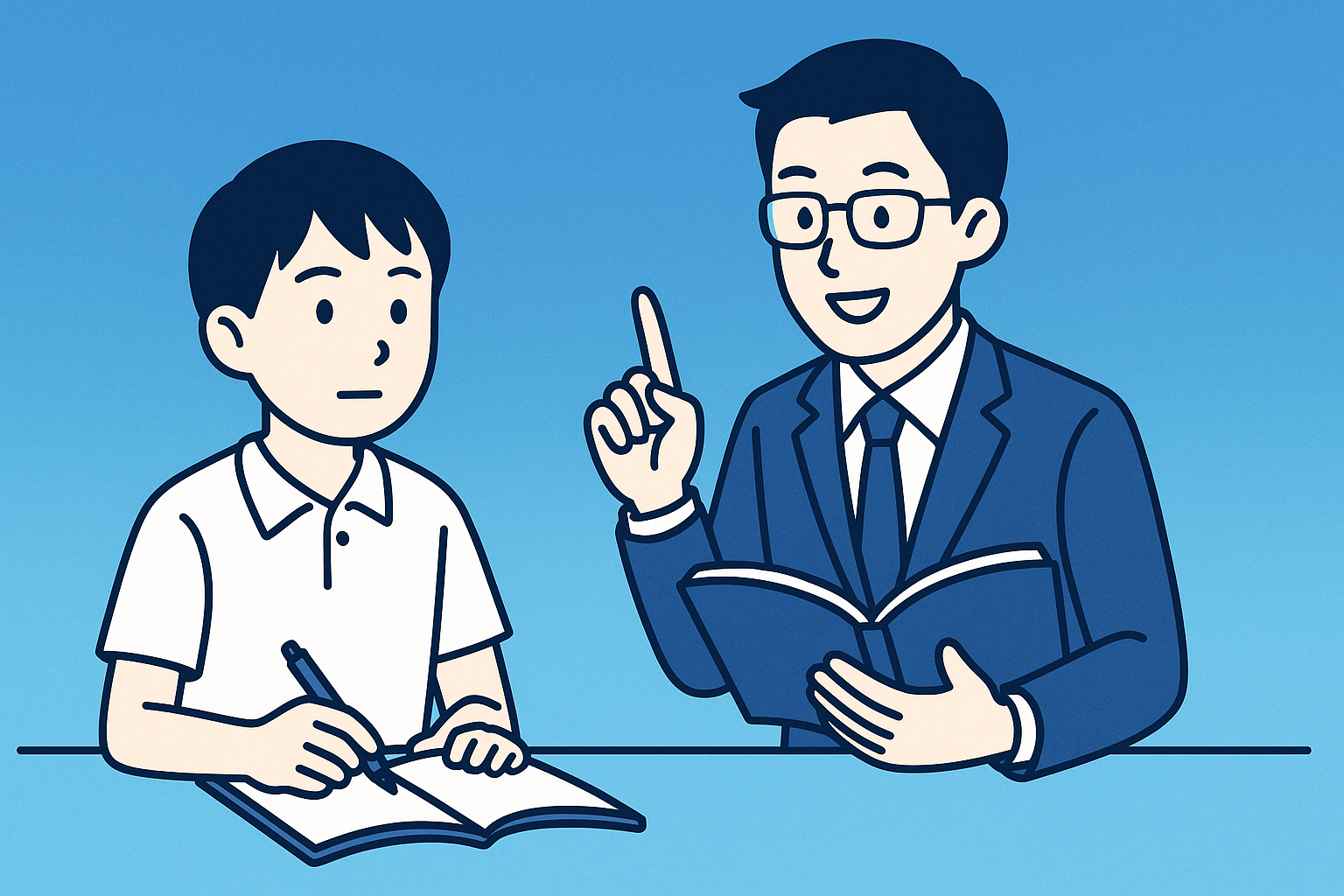 【中学３年男子】ご家庭の事情に対応した的確な家庭教師の派遣で信頼を得えて成果を出す