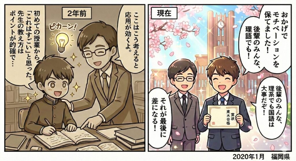 【東大合格　私立高校卒業男子】「“やる気”を保てたのは先生のおかげ」