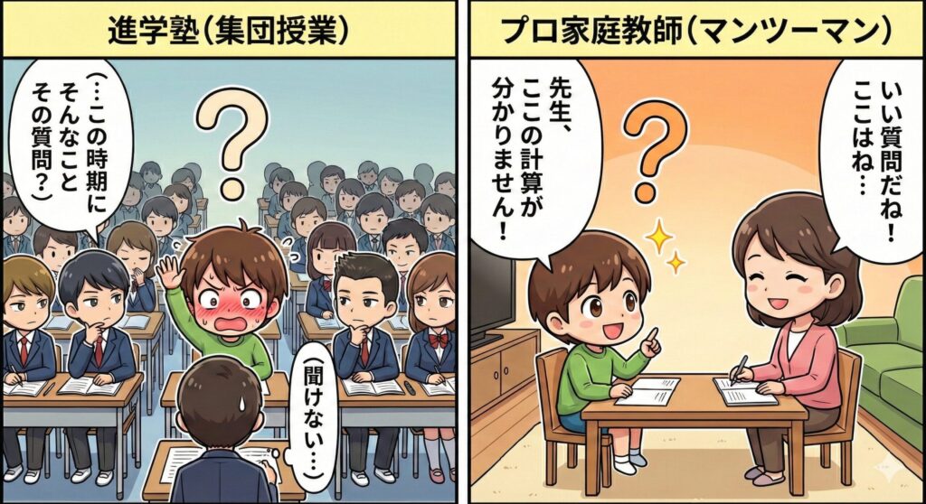 プロ家庭教師vs進学塾