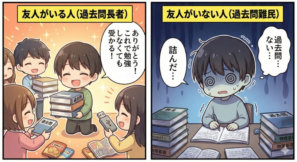 「友人がいない」ことによる情報の断絶