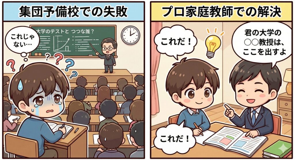 プロの指導で視界が開ける様子