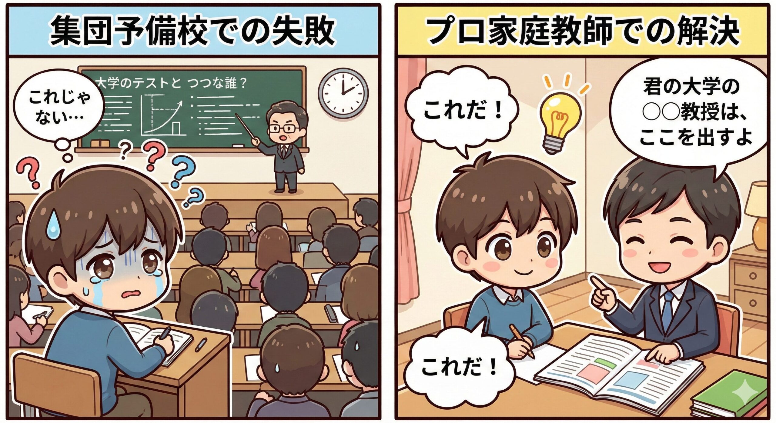 プロの指導で視界が開ける様子