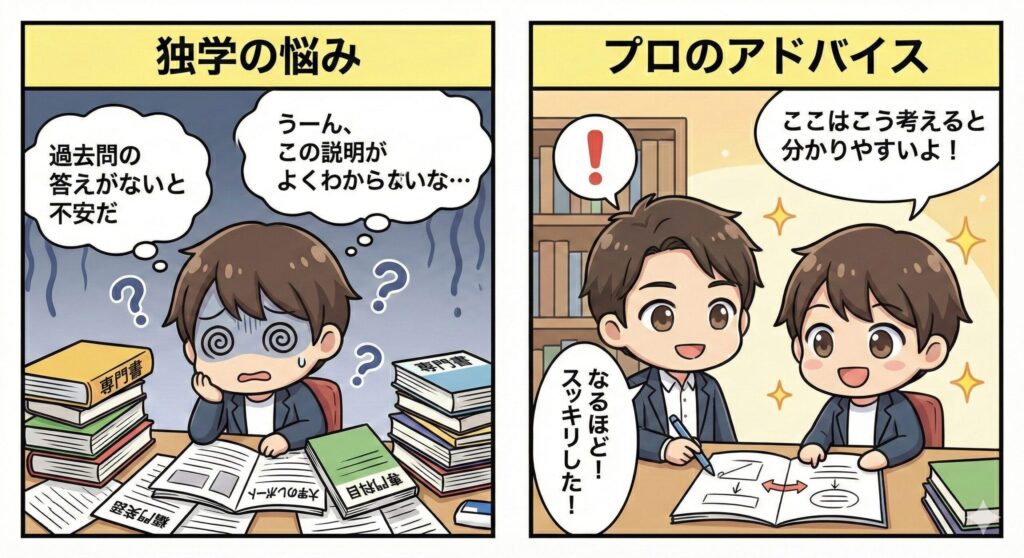 専門科目の悩みを解決する2コマ漫画】