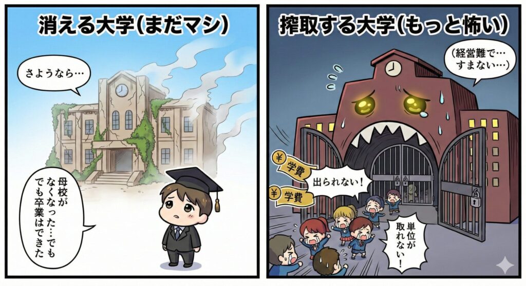 消える大学VS搾取する大学