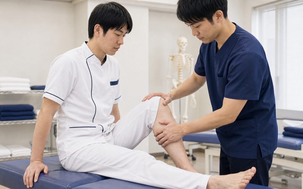 柔道整復師の学習・指導シーン｜ウェルズ家庭教師センター