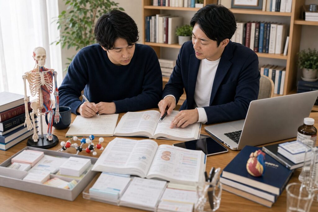 医学部・医師国試の学習・指導シーン｜ウェルズ家庭教師センター
