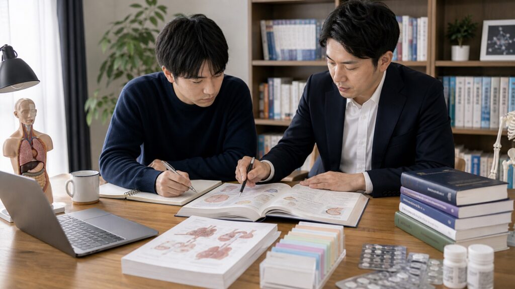 医学部・医師国試の学習・指導シーン｜ウェルズ家庭教師センター