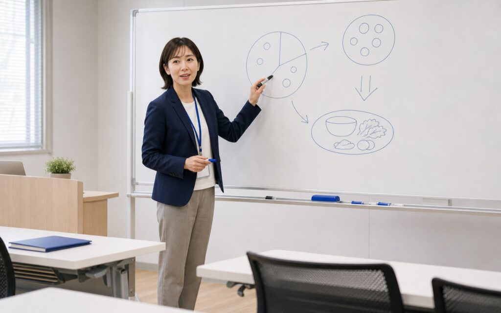管理栄養士・栄養の学習・指導シーン｜ウェルズ家庭教師センター