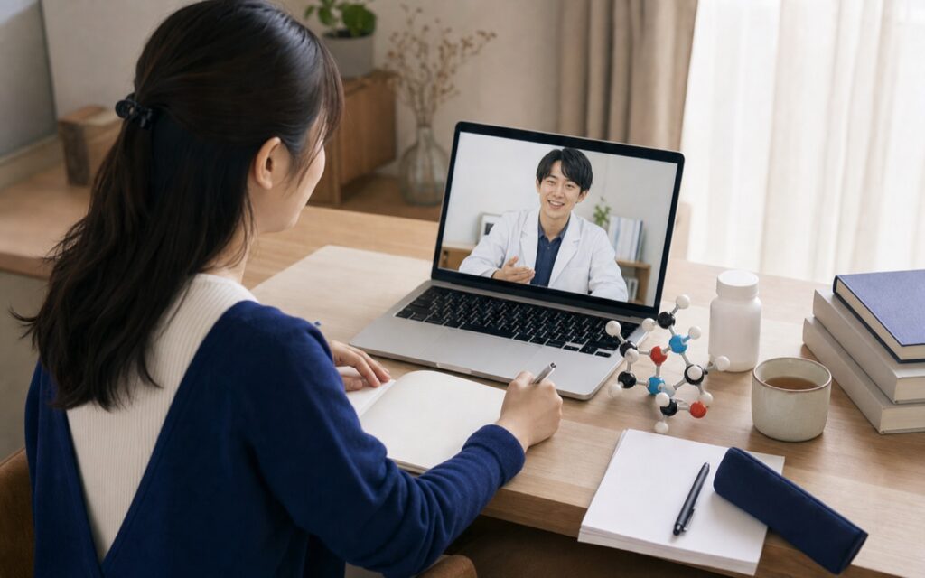 薬学部・薬剤師国試の学習・指導シーン｜ウェルズ家庭教師センター