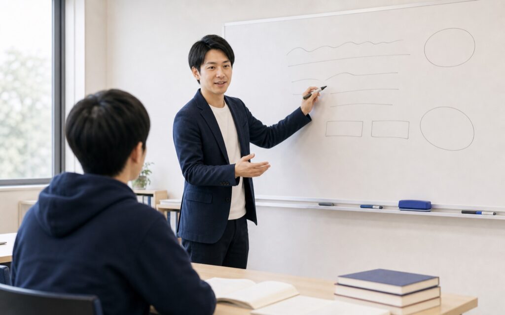 早慶の学習・指導シーン｜ウェルズ家庭教師センター