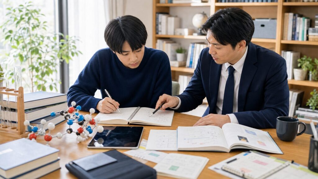 東大家庭教師の学習・指導シーン|ウェルズ家庭教師センター